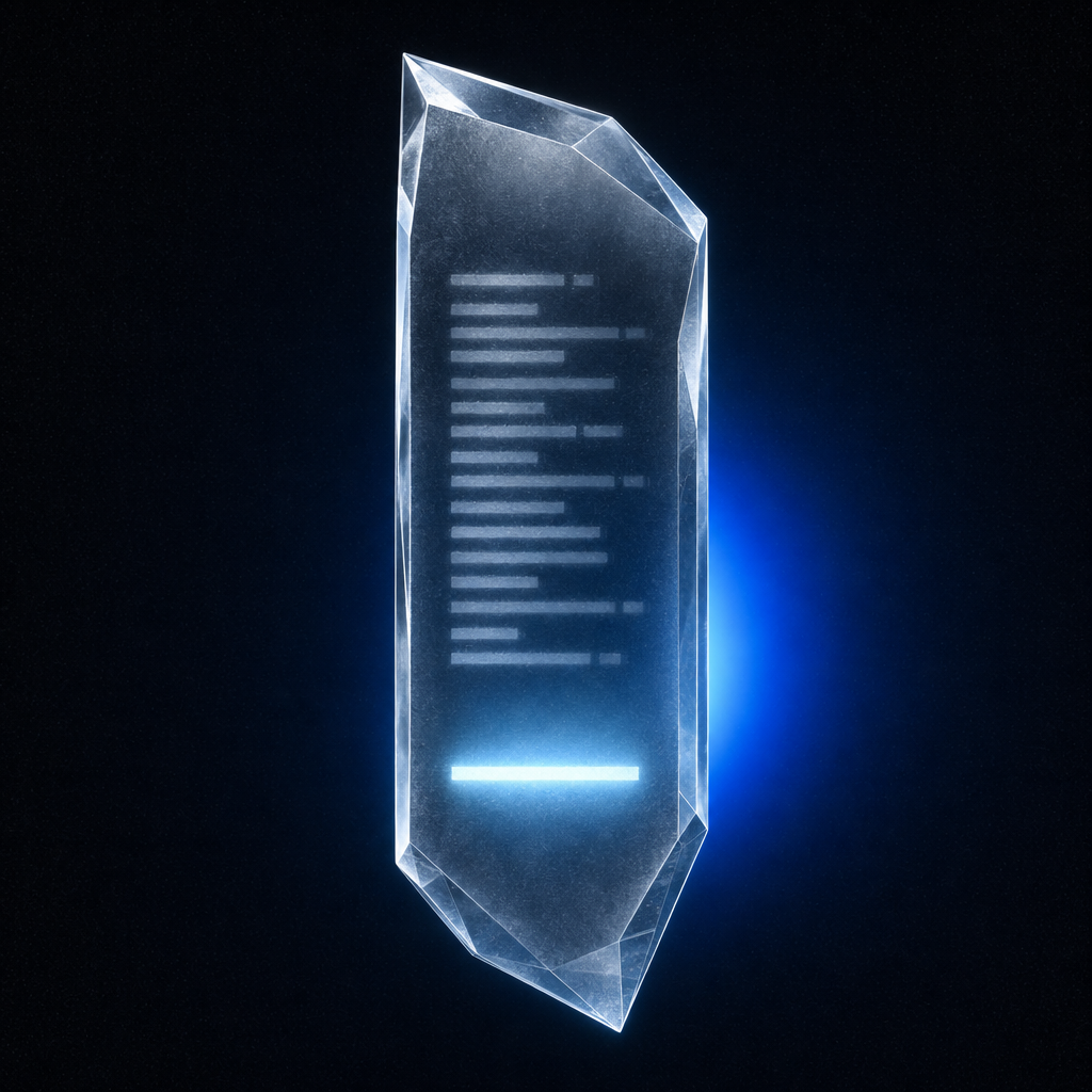 Abstract uSwap Zero composition — verifiable build artifact in glass