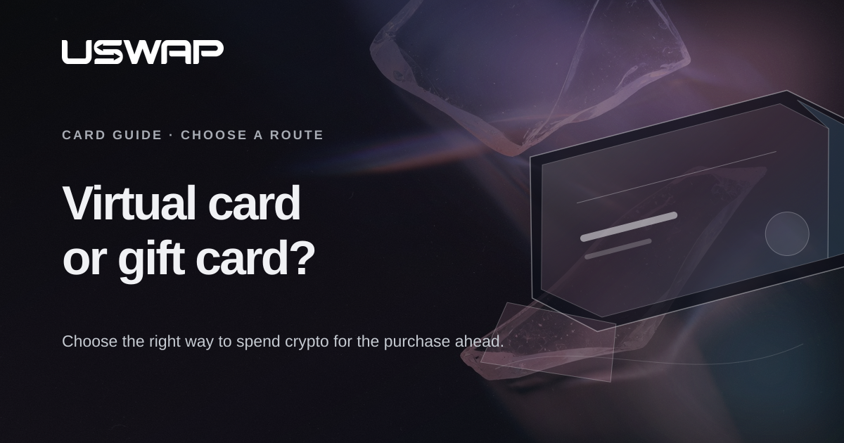 uSwap comparison of a reloadable virtual card and a gift card